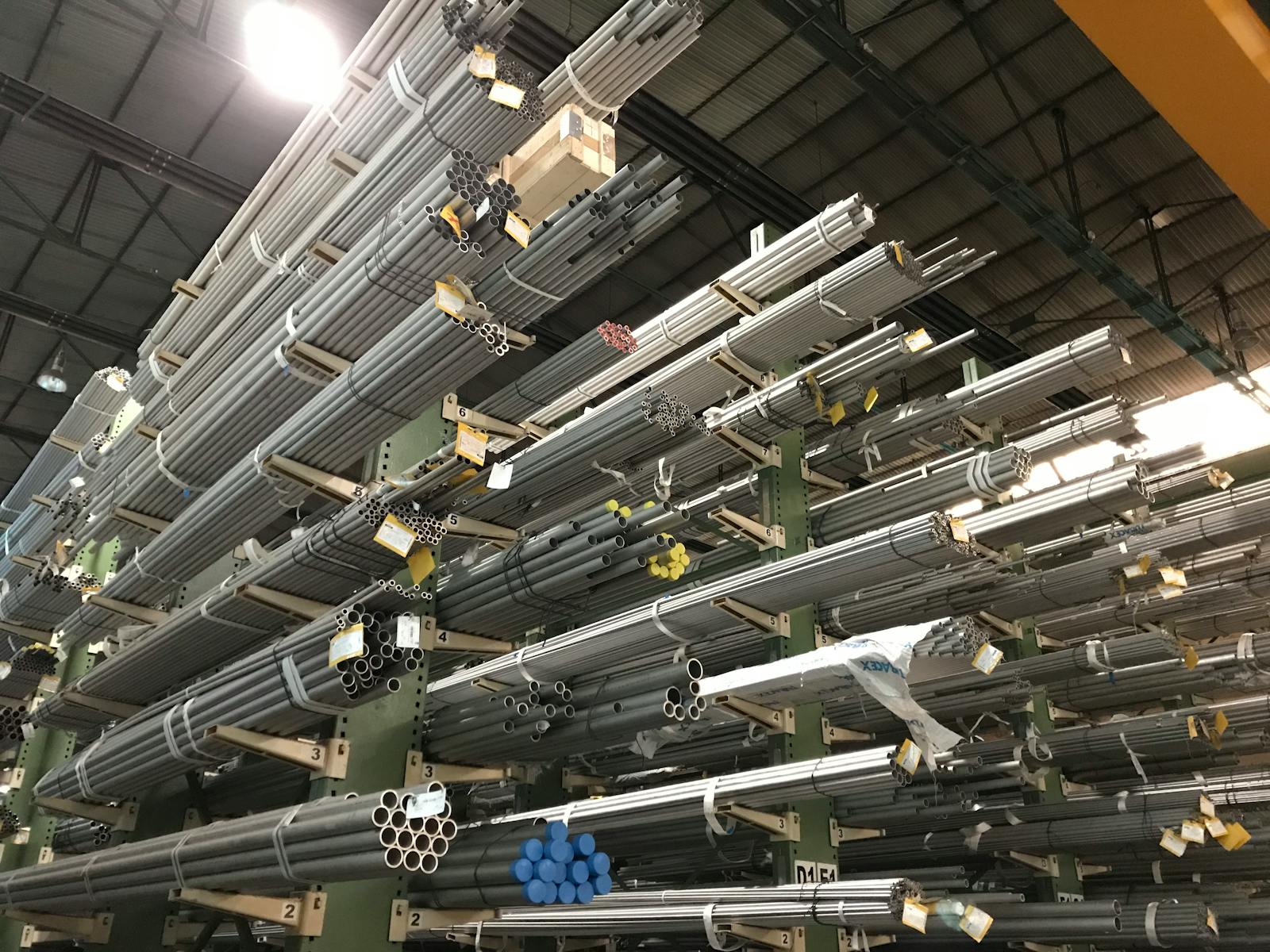 Metal Tubes on Stack